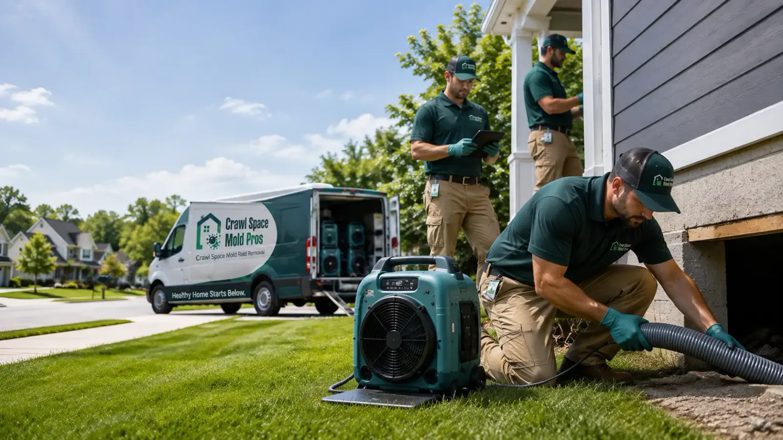 Crawl Space Mold Removal in Strong, AR